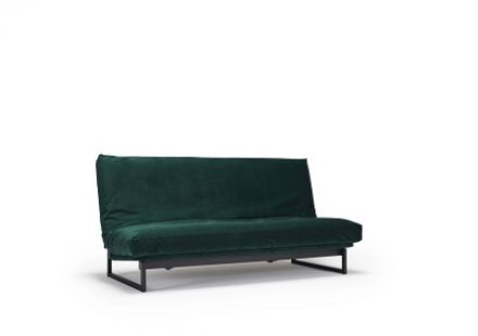 Innovation slaapbank Fraction in stofkleur 540 velvet green 