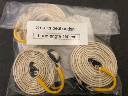 bedband / spanbanden voor opklapbedden. Voor diverse maten geschikt. Instelbaar in lengte.